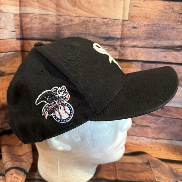Chicago White Sox Hat Cap Black SnapBack Adjustable MLB American League Patch 47 - Picture 2 of 8